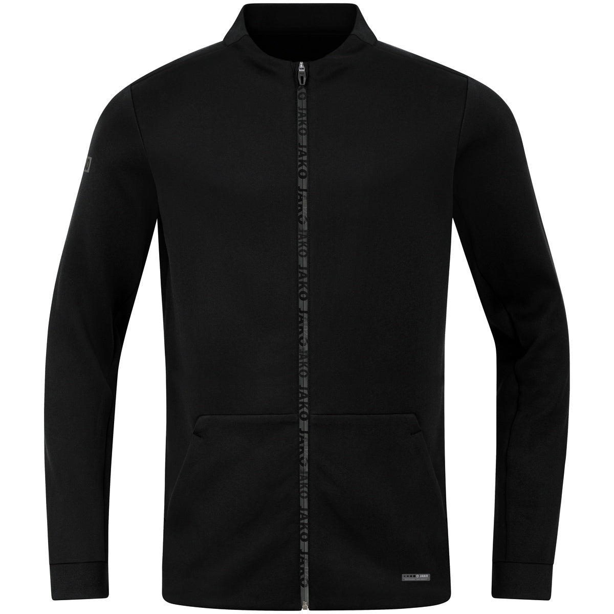 JAKO Jacke Pro Casual – Schwarz (vorne)