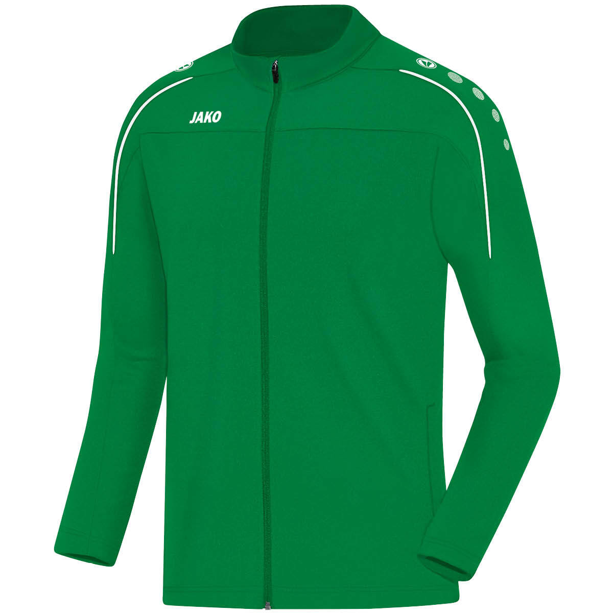 JAKO Freizeitjacke Classico – Grün (vorne)