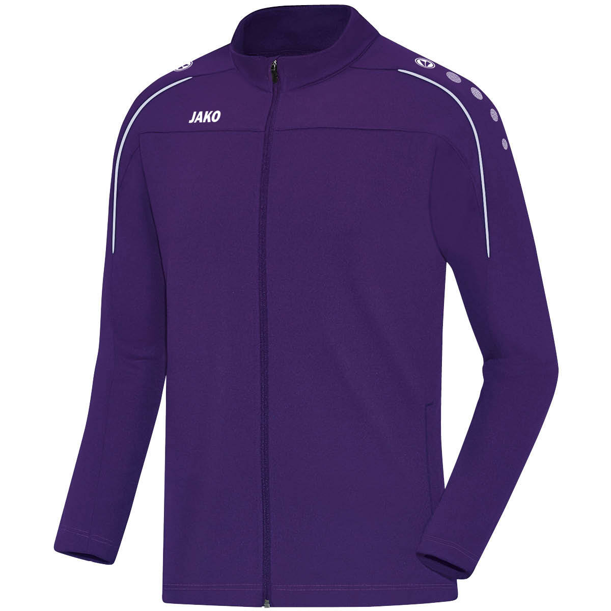 JAKO Freizeitjacke Classico – Lila (vorne)