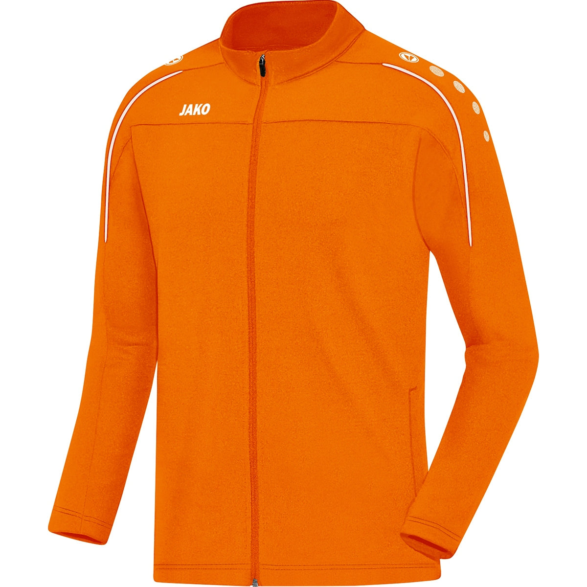 JAKO Freizeitjacke Classico – Orange (vorne)