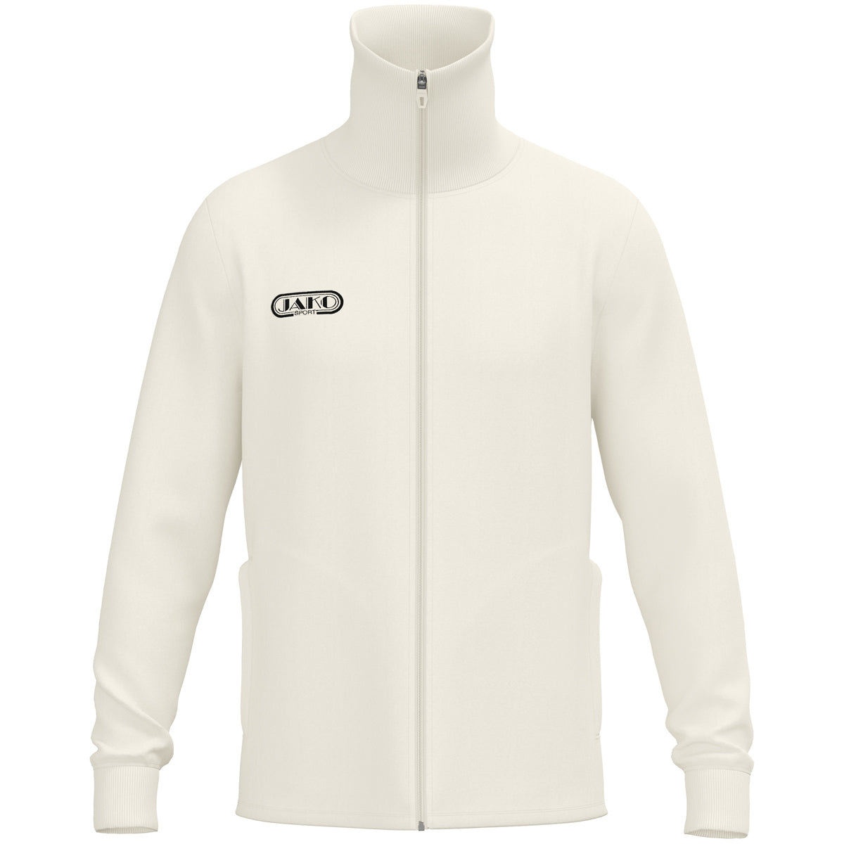 JAKO Tracksuit Jacke Wardrobe – Weiß (vorne)