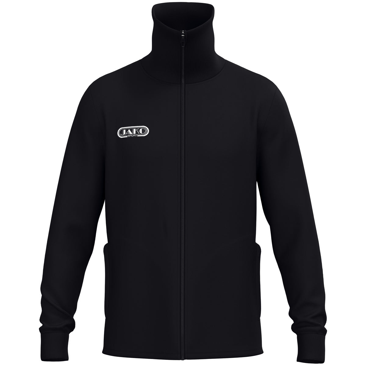 JAKO Tracksuit Jacke Wardrobe – Schwarz (vorne)