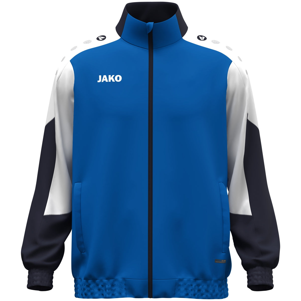 JAKO Webjacke Dynamic – Blau (405) (vorne)