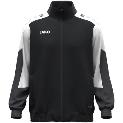 JAKO Webjacke Dynamic – Schwarz (vorne)