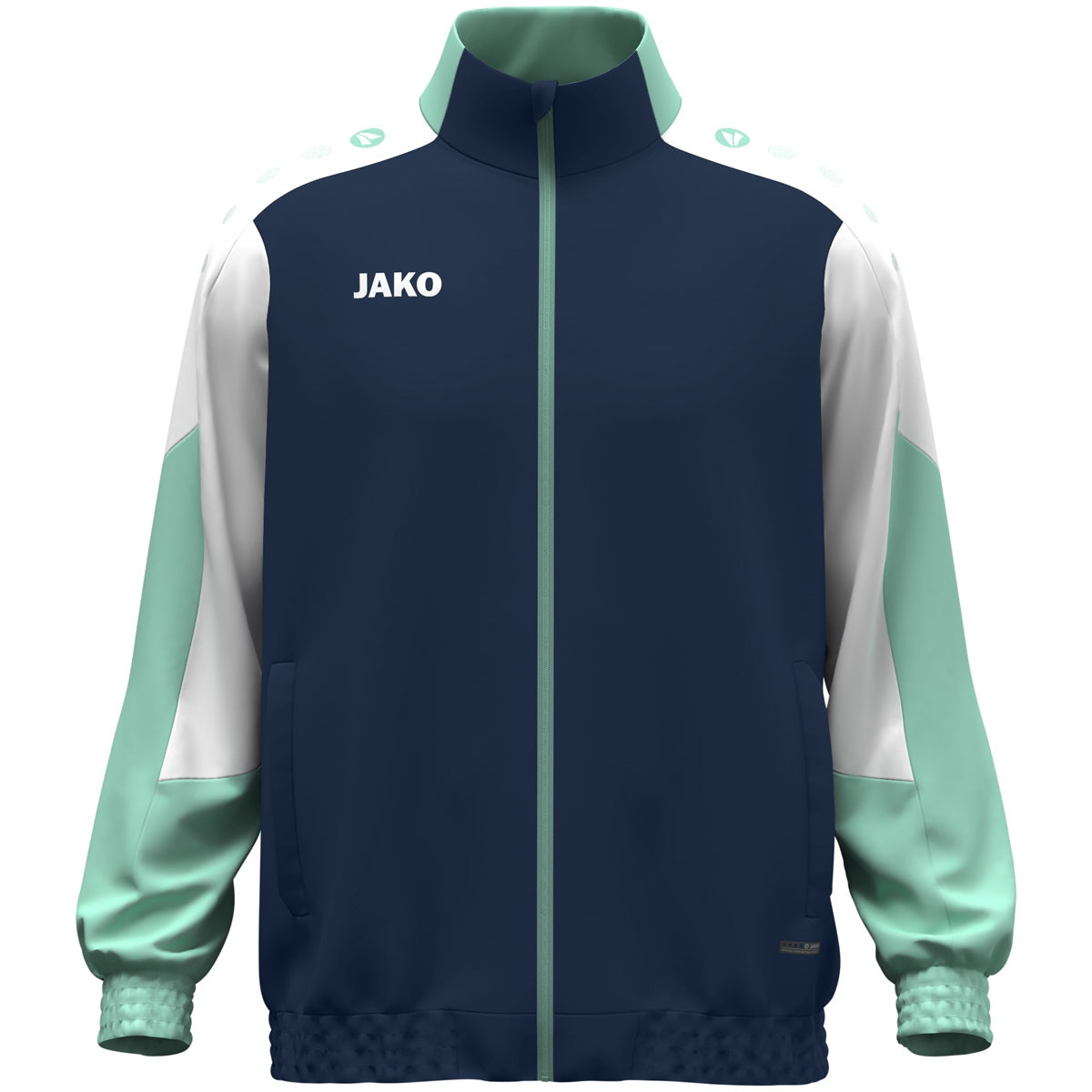 JAKO Webjacke Dynamic – Blau (915) (vorne)