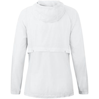 JAKO Lightweightjacke Flow Damen – Weiß (hinten)