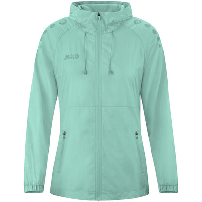 JAKO Lightweightjacke Flow Damen – Grün (vorne)