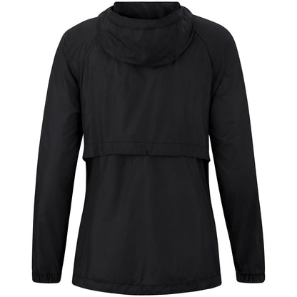 JAKO Lightweightjacke Flow Damen – Schwarz (hinten)