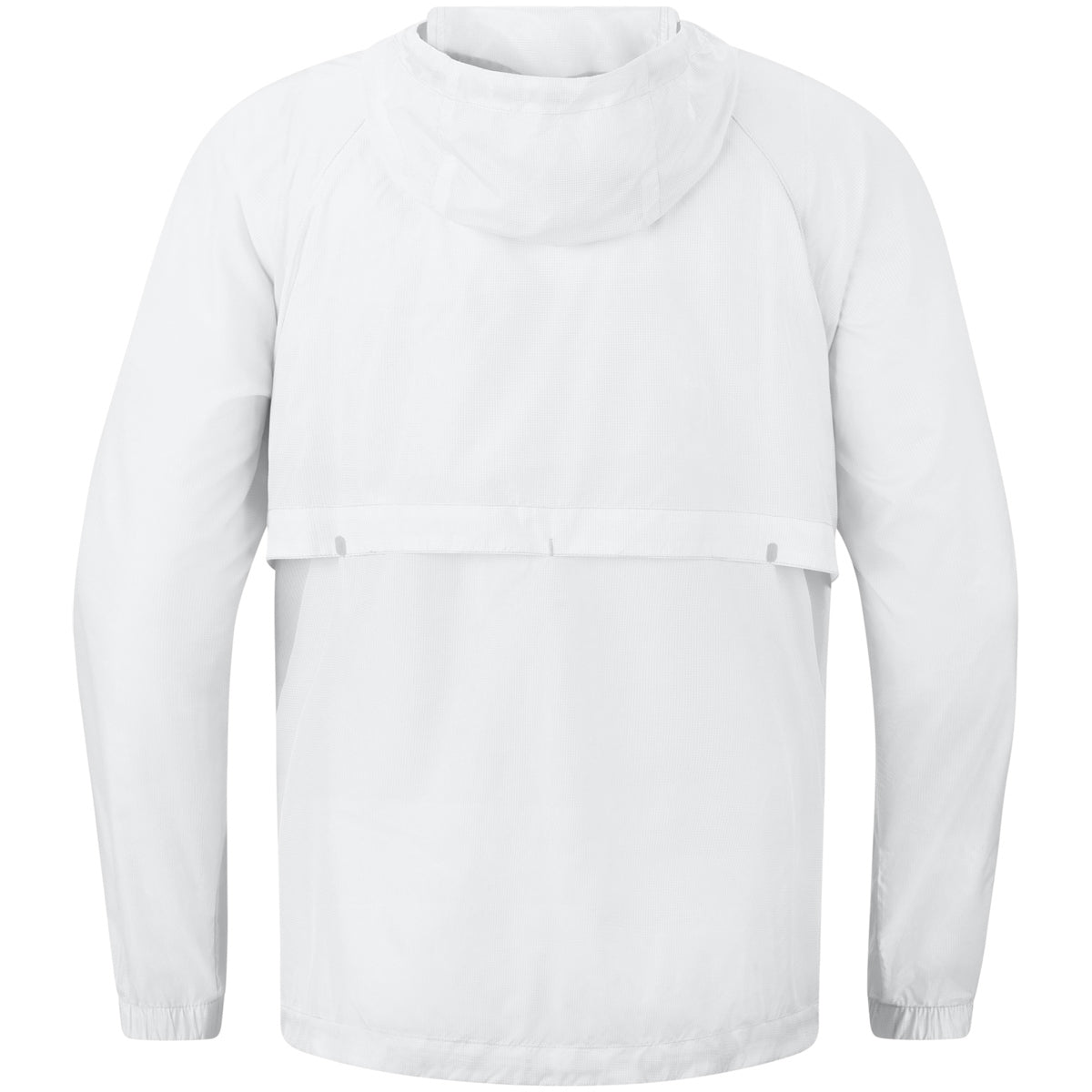 JAKO Lightweightjacke Flow – Weiß (hinten)