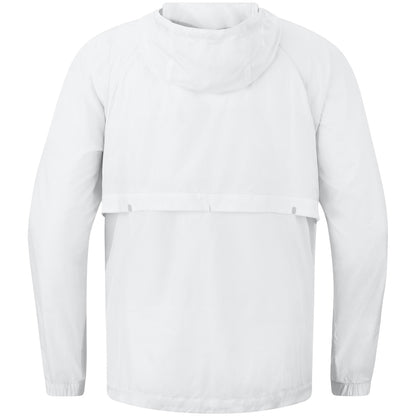 JAKO Lightweightjacke Flow – Weiß (hinten)