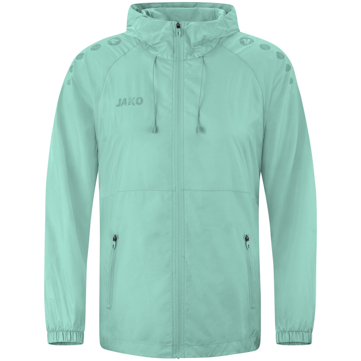 JAKO Lightweightjacke Flow – Grün (vorne)
