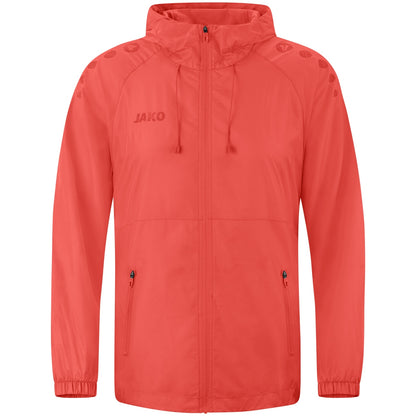 JAKO Lightweightjacke Flow – Orange (vorne)