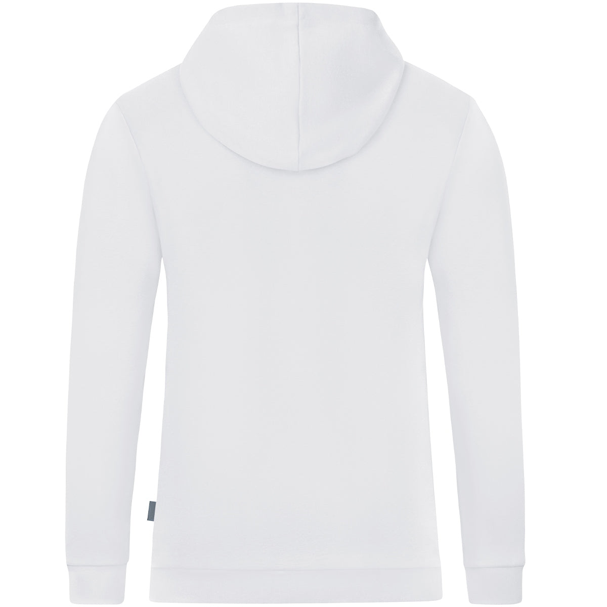 JAKO Kapuzensweat Organic – Weiß (hinten)