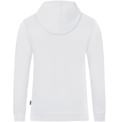 JAKO Kapuzensweat Organic – Weiß (hinten)