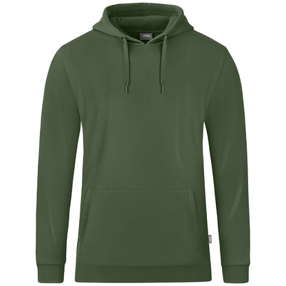 JAKO Kapuzensweat Organic – Grün (240) (vorne)