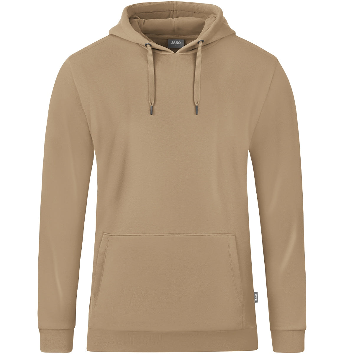 JAKO Kapuzensweat Organic – Gelb (vorne)