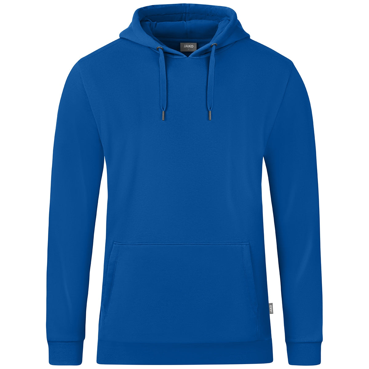 JAKO Kapuzensweat Organic – Blau (400) (vorne)