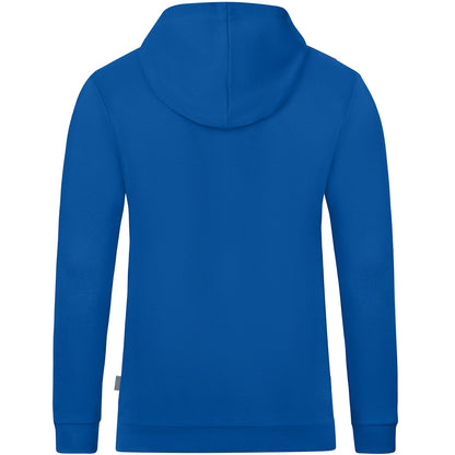 JAKO Kapuzensweat Organic – Blau (400) (hinten)