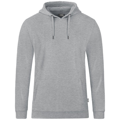 JAKO Kapuzensweat Organic – Grau (520) (vorne)