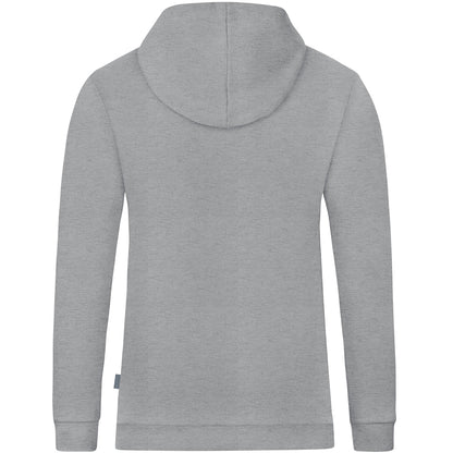 JAKO Kapuzensweat Organic – Grau (520) (hinten)