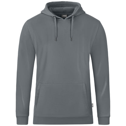 JAKO Kapuzensweat Organic – Grau (840) (vorne)