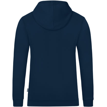 JAKO Kapuzensweat Organic – Blau (900) (hinten)
