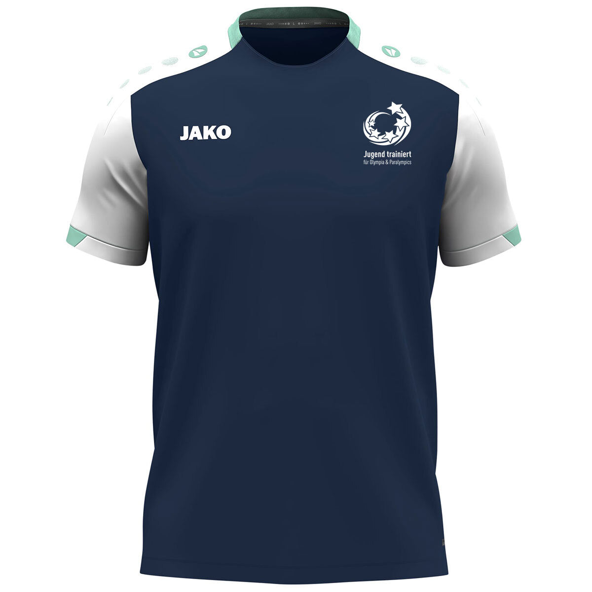 JAKO "Jugend trainiert" T-Shirt Dynamic – Blau (vorne)