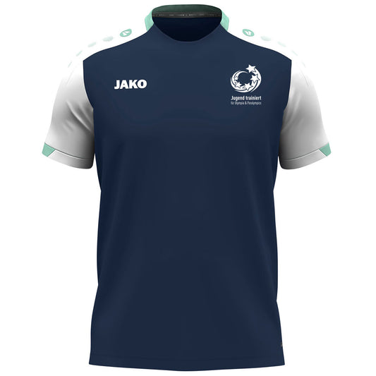 JAKO "Jugend trainiert" T-Shirt Dynamic – Blau (vorne)