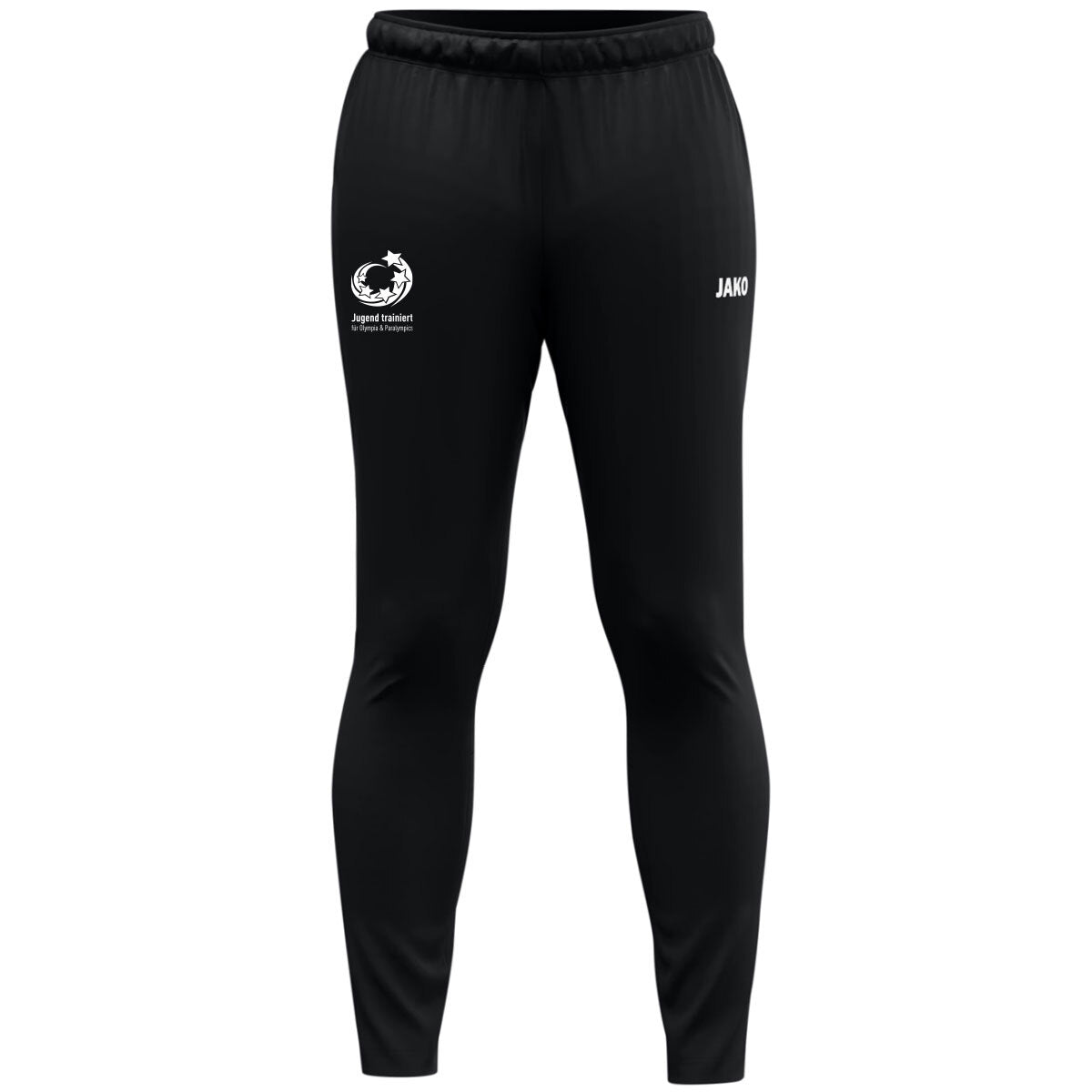 JAKO "Jugend trainiert" Trainingshose Dynamic Damen – Schwarz (vorne)