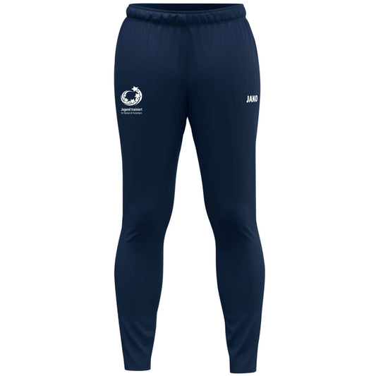 JAKO "Jugend trainiert" Trainingshose Dynamic Damen – Blau (vorne)