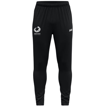 JAKO "Jugend trainiert" Trainingshose Dynamic – Schwarz (vorne)