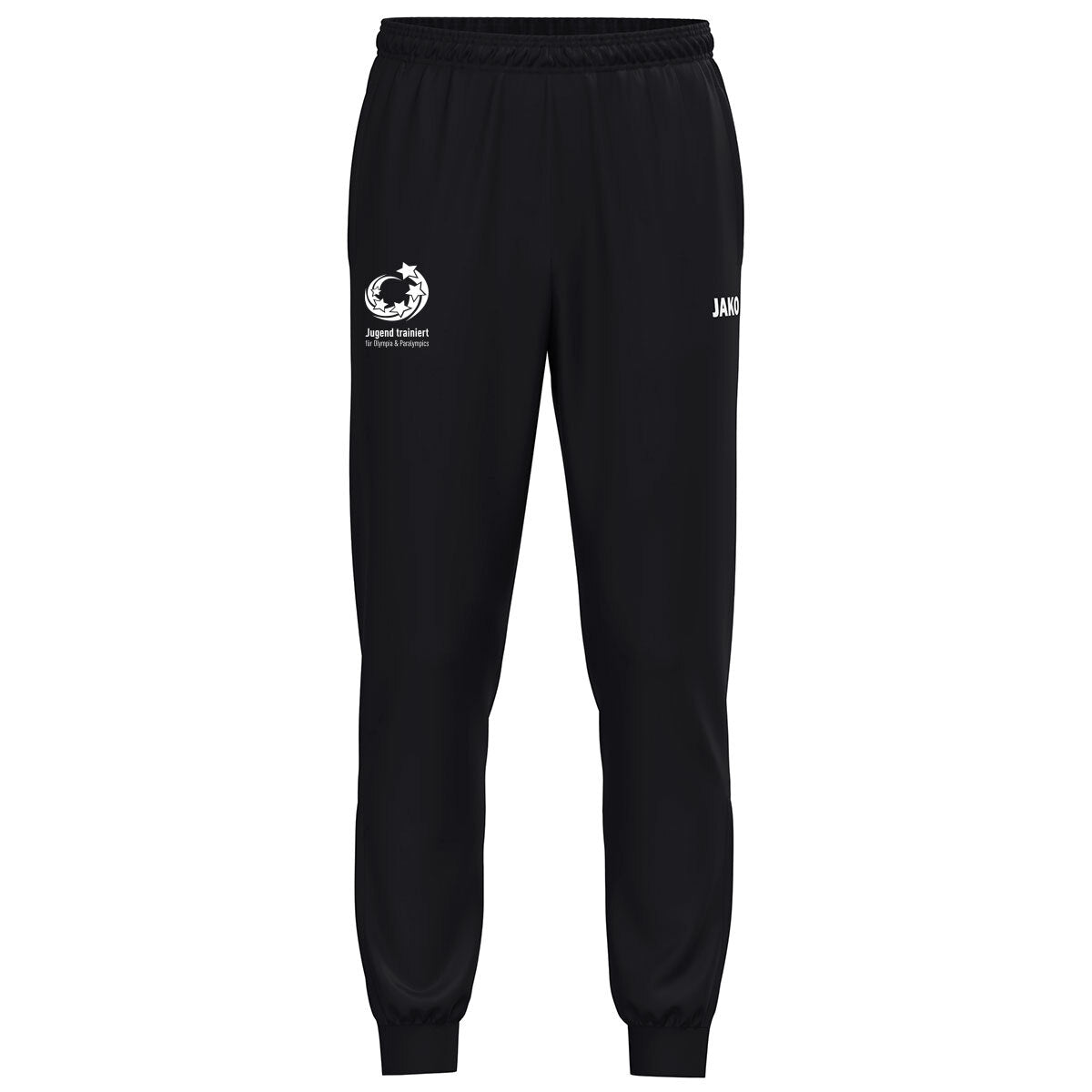 JAKO "Jugend trainiert" Polyesterhose One – Schwarz (vorne)