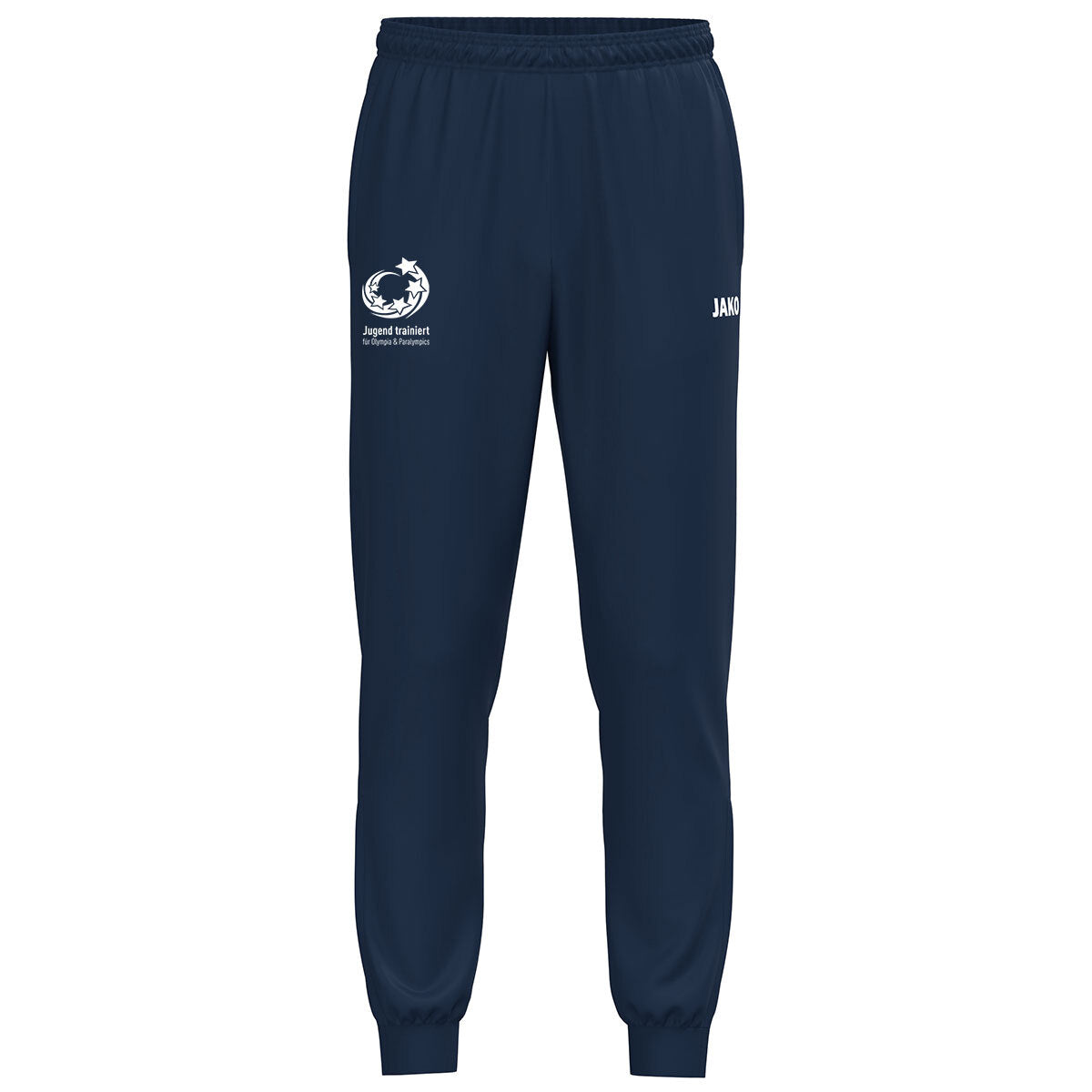 JAKO "Jugend trainiert" Polyesterhose One – Blau (vorne)
