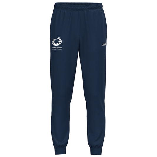 JAKO "Jugend trainiert" Polyesterhose One – Blau (vorne)