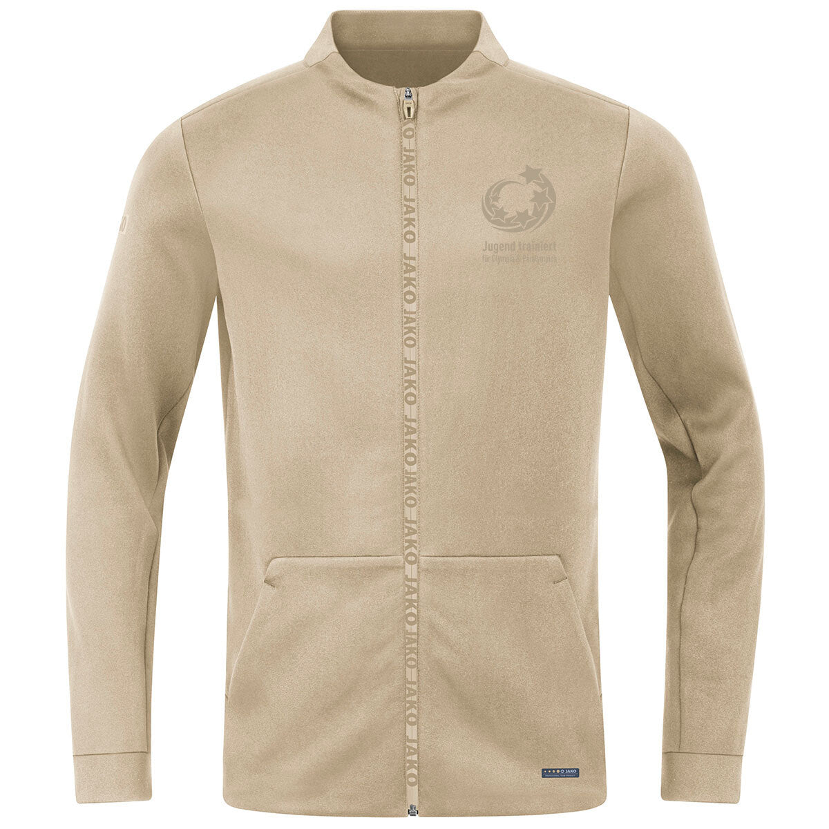 JAKO "Jugend trainiert" Jacke Pro Casual – Gelb (vorne)