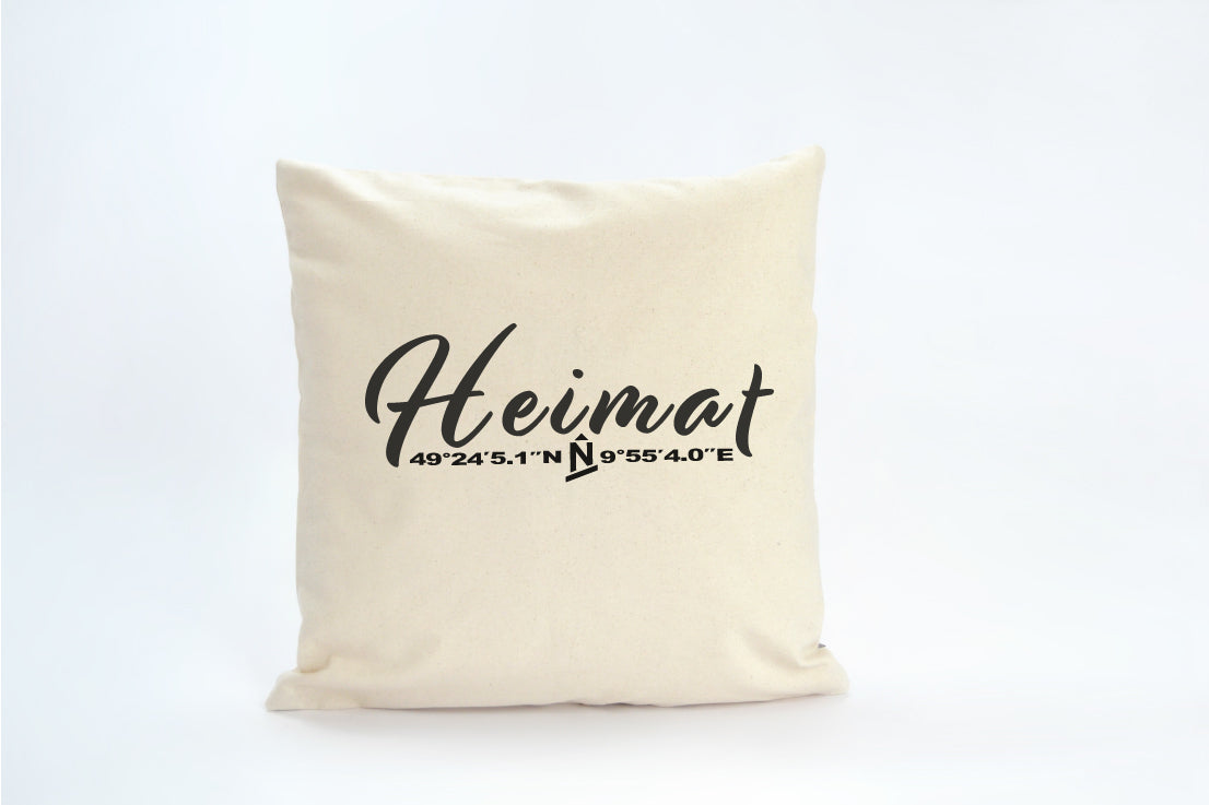 Kissenhülle mit Spruch