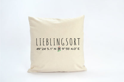 Kissenhülle mit Spruch